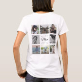 WIR LIEBE SIE MAMA Moderne Chic Family Foto Collag T-Shirt (Rückseite)