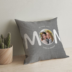 Wir Liebe Sie MAMA Moderne Mütter Tag Geschenk Gra Kissen