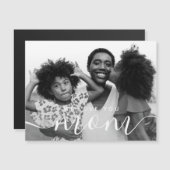 Wir Liebe Sie Mama Modernes klassisches Foto Magnetkarte (Vorne/Hinten)