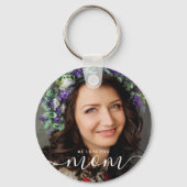 Wir Liebe Sie Mama Modernes klassisches Foto Schlüsselanhänger (Vorderseite)