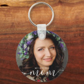 Wir Liebe Sie Mama Modernes klassisches Foto Schlüsselanhänger (Vorderseite)