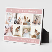 Wir Liebe Sie Mama Mother's Day Plaque Fotoplatte (Seite)