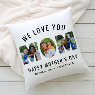 Wir Liebe Sie Mama Mütter Tag 3 FotoCollage Kissen