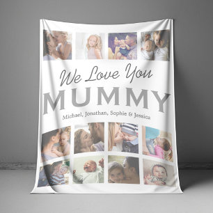 Wir Liebe Sie Mama Mütter Tag Foto Fleecedecke