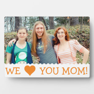 Wir Liebe Sie Mama nach Maß Fotoplatte