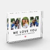 Wir Liebe Sie Mama Personalisiert Collage Fotoblock (Links)