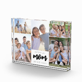 Wir Liebe Sie Mama Personalisierten Fotocollage Bl Fotoblock
