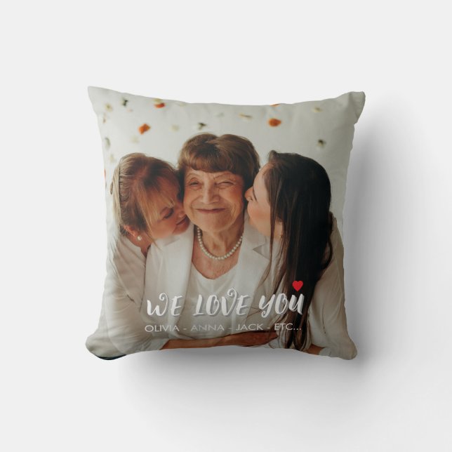 Wir Liebe Sie Mama - Personalisiertes Geschenk Fot Kissen (Vorderseite)