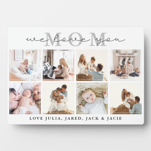 Wir Liebe Sie, Mama Plaque Fotoplatte (Vorderseite)