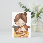Wir Liebe Sie Mama Postkarte (Stehend Vorderseite)