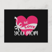 Wir Liebe Sie Mama Postkarte (Vorderseite)