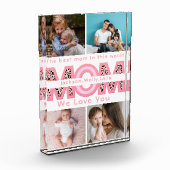 Wir Liebe Sie Mama Rosa Minimalistisch 6 Foto Coll (Links)