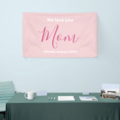 Wir Liebe Sie Mama Rosa Minimalistisch Banner (Messeveranstaltung)