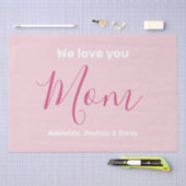 Wir Liebe Sie Mama Rosa Minimalistisch Seidenpapier (Handwerk)