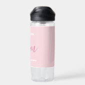 Wir Liebe Sie Mama Rosa Minimalistisch Trinkflasche (Rückseite)