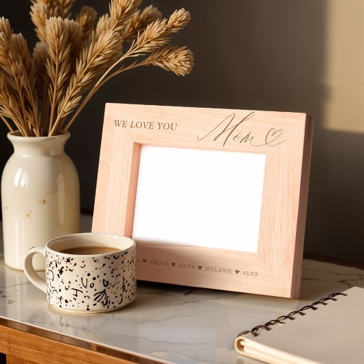Wir Liebe Sie Mama Skript Herzkinder Namen Keepake Geätzte Rahmen