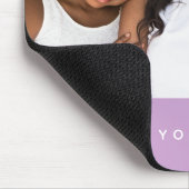 Wir Liebe Sie, Mama Typografie Foto Lila Mousepad (Ecke)