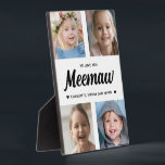 Wir Liebe Sie Meemaw Familie halten Foto Collage Fotoplatte<br><div class="desc">Erstellen Sie mit Ihren Lieblingsfamilienfotos ein besonderes Geschenk. Diese moderne Foto-Collage enthält 4 wertvolle Bilder ihrer Enkel. Der gesamte Text ist bearbeitbar. Ja,  es ist das perfekte Geschenk für den Muttertag,  aber jede Großmutter würde das auch an ihrem Geburtstag oder als Weihnachtsgeschenk erhalten.</div>