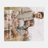 Wir Liebe Sie Meemaw Familie Modernes Single Foto Fleecedecke (Vorderseite (Horizontal))