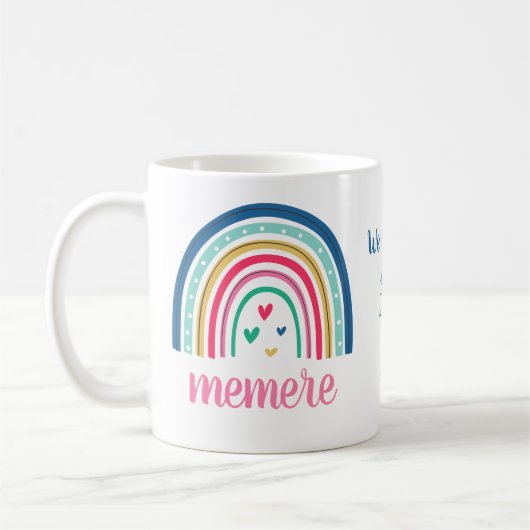 Wir Liebe Sie Memere Rainbow Coffee Tasse (Links)