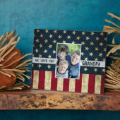 Wir Liebe Sie militärisches Großvater amerikanisch Fotoplatte (Seite)