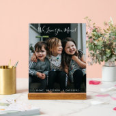 Wir Liebe Sie Mimi benutzerdefinierten Foto-Anzeig Acrylschild (Hochzeit)