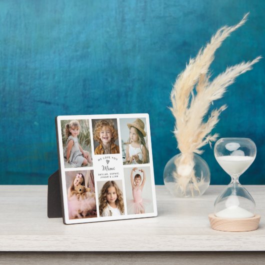 Wir Liebe Sie Mimi Foto Collage Keepake Fotoplatte (InSitu)