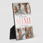 Wir Liebe Sie Mimi FotoCollage Fotoplatte (Seite)