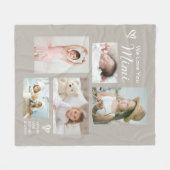 Wir Liebe Sie Mimi Grandkids Foto Collage Keepake Fleecedecke (Vorderseite (Horizontal))