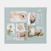 Wir Liebe Sie Mimi Grandkids Foto Collage Keepake Fleecedecke (Vorderseite (Horizontal))