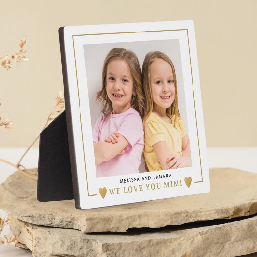 Wir Liebe Sie Mimi Grandkids Foto Personalisiert Fotoplatte