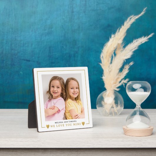 Wir Liebe Sie Mimi Grandkids Foto Personalisiert Fotoplatte (InSitu)
