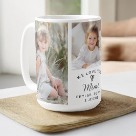 Wir Liebe Sie Mimi Grandkids FotoCollage Kaffeetasse
