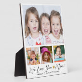 Wir Liebe Sie Mimi Grandkids Namen 4 Foto Collage Fotoplatte (Seite)