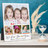 Wir Liebe Sie Mimi Grandkids Namen 4 Foto Collage Fotoplatte (Seite)