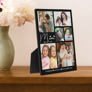 Wir Liebe Sie Mimi Grandkids Namen 6 Foto Collage Fotoplatte