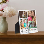 Wir Liebe Sie Mimi | Großkinder 4 FotoCollage Fotoplatte<br><div class="desc">Mimi We Liebe You | Grandkids 4 Foto Collage Plaque — Machen Sie Ihr eigenes 4-Bild personalisiert mit 4 Fotos und Namen von 4 Enkelkindern. Schenkt Großmutter ein wertvolles Sake zum Geburtstag,  zum Muttertag,  zum Großelterntag und zu anderen besonderen Tagen.</div>