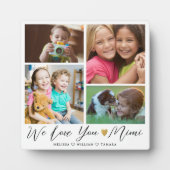 Wir Liebe Sie Mimi | Großkinder 4 FotoCollage Fotoplatte (Vorderseite)