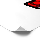 Wir Liebe Sie mit Hugs & Kisses Poster (Ecke)