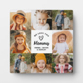 Wir Liebe Sie Mommy Family Moderne FotoCollage Fotoplatte (Vorderseite)