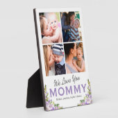 Wir Liebe Sie Mommy Floral Foto Fotoplatte (Seite)