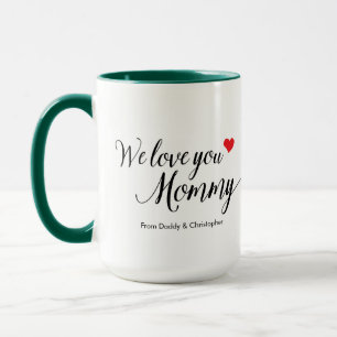 Wir Liebe Sie Mommy Foto Einfache Mutter Tag Tasse