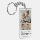 Wir Liebe Sie Mommy Foto Schlüsselanhänger (Vorderseite links)