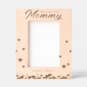 Wir Liebe Sie Mommy Geätzte Rahmen (Vorderseite)