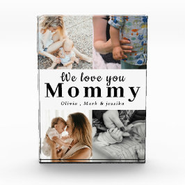 Wir Liebe Sie Mommy Personalisierte FotoCollage Fotoblock