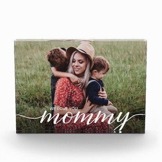 Wir Liebe Sie mommy Script Custom Foto Vorlage (Vorderseite)