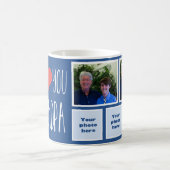 Wir Liebe Sie multi Foto-Tasse des Großvaters Kaffeetasse (Mittel)