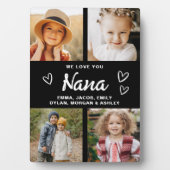 Wir Liebe Sie Nana Familie Moderne FotoCollage Fotoplatte (Vorderseite)