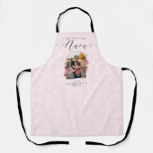 Wir Liebe Sie Nana Floral Foto Keepake Pink Schürze (Vorderseite)
