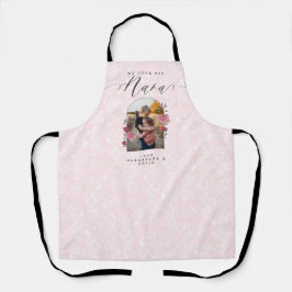 Wir Liebe Sie Nana Floral Foto Keepake Pink Schürze